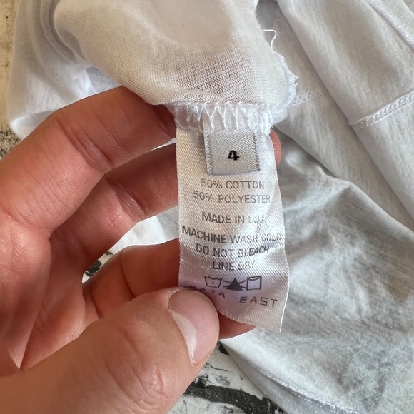 Baja East - Puff Puff Pass - Unisex - T-Shirt/Dress - Oversized/XL - Sheer White - Picture 6 of 6